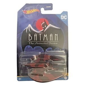 Hot Wheels Theme DC Comics Batman the Animated‎ Series Batplane (Red)